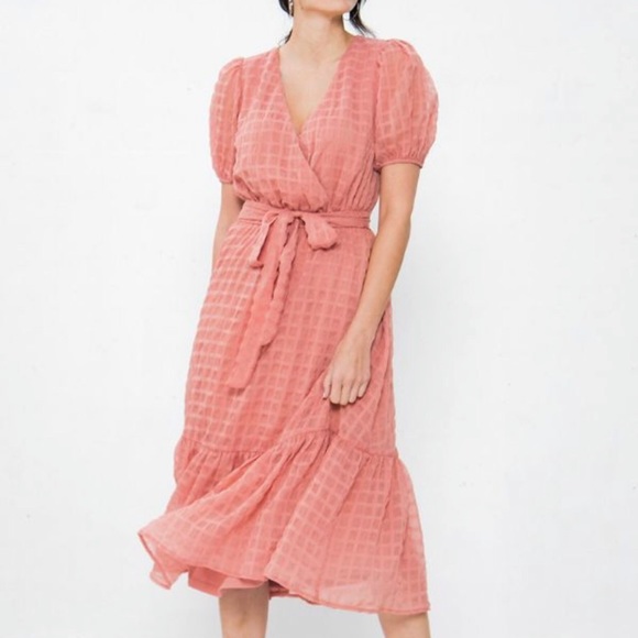 🍅A. Calin/FlyingTomato Mauve Midi Dress - Picture 2 of 8